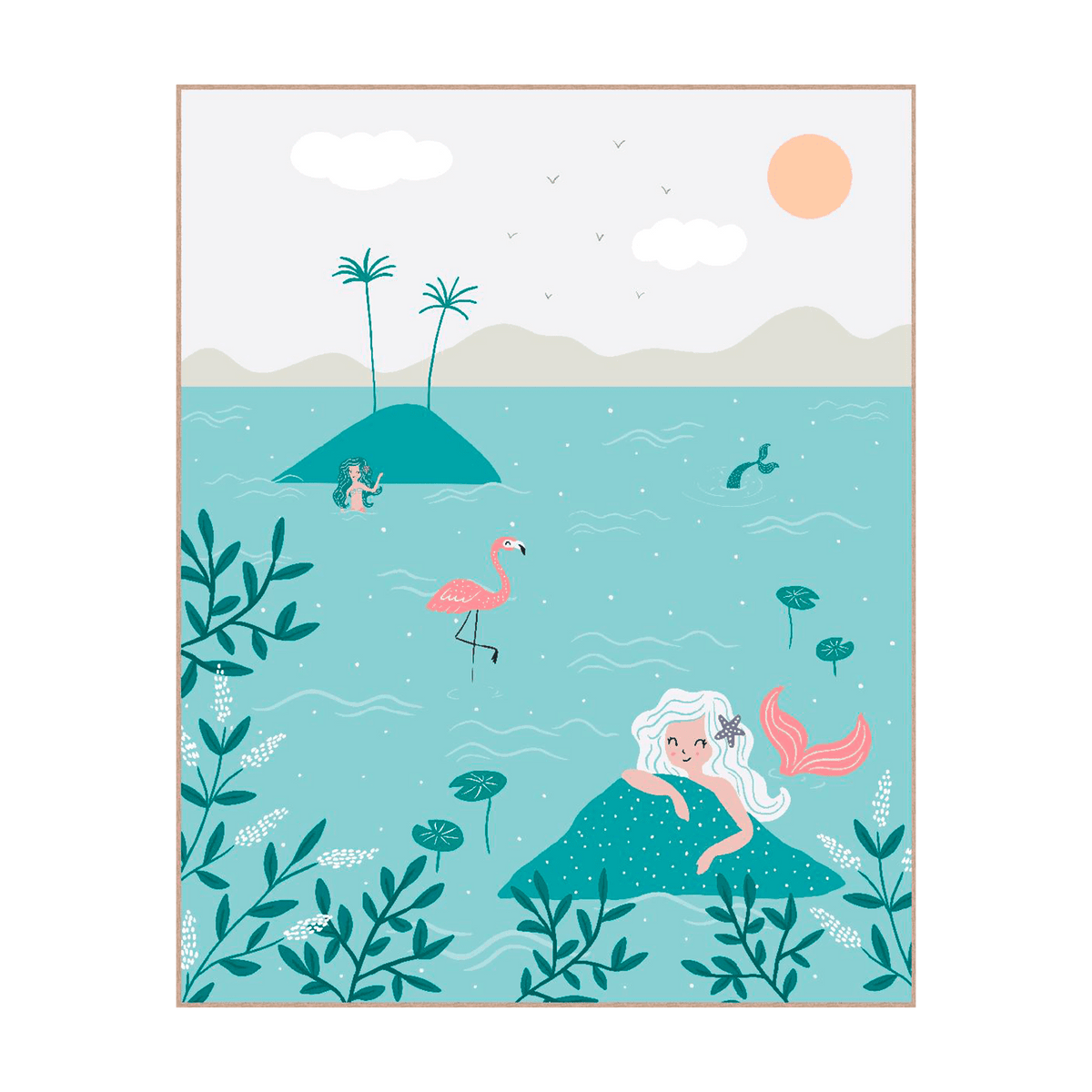 4MURS Tableau Sirenina Multicolore