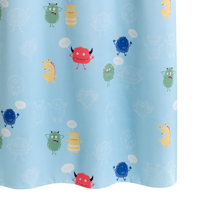 4MURS Rideau occultant CUTE MONSTER multicolore 140 x 250 cm