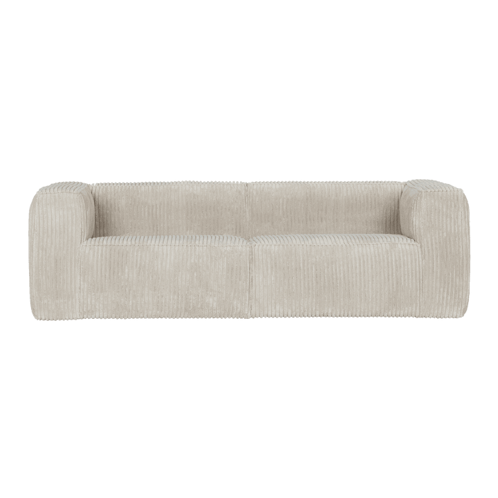 WOOOD Canapé Bean Ribcord naturel 4 places