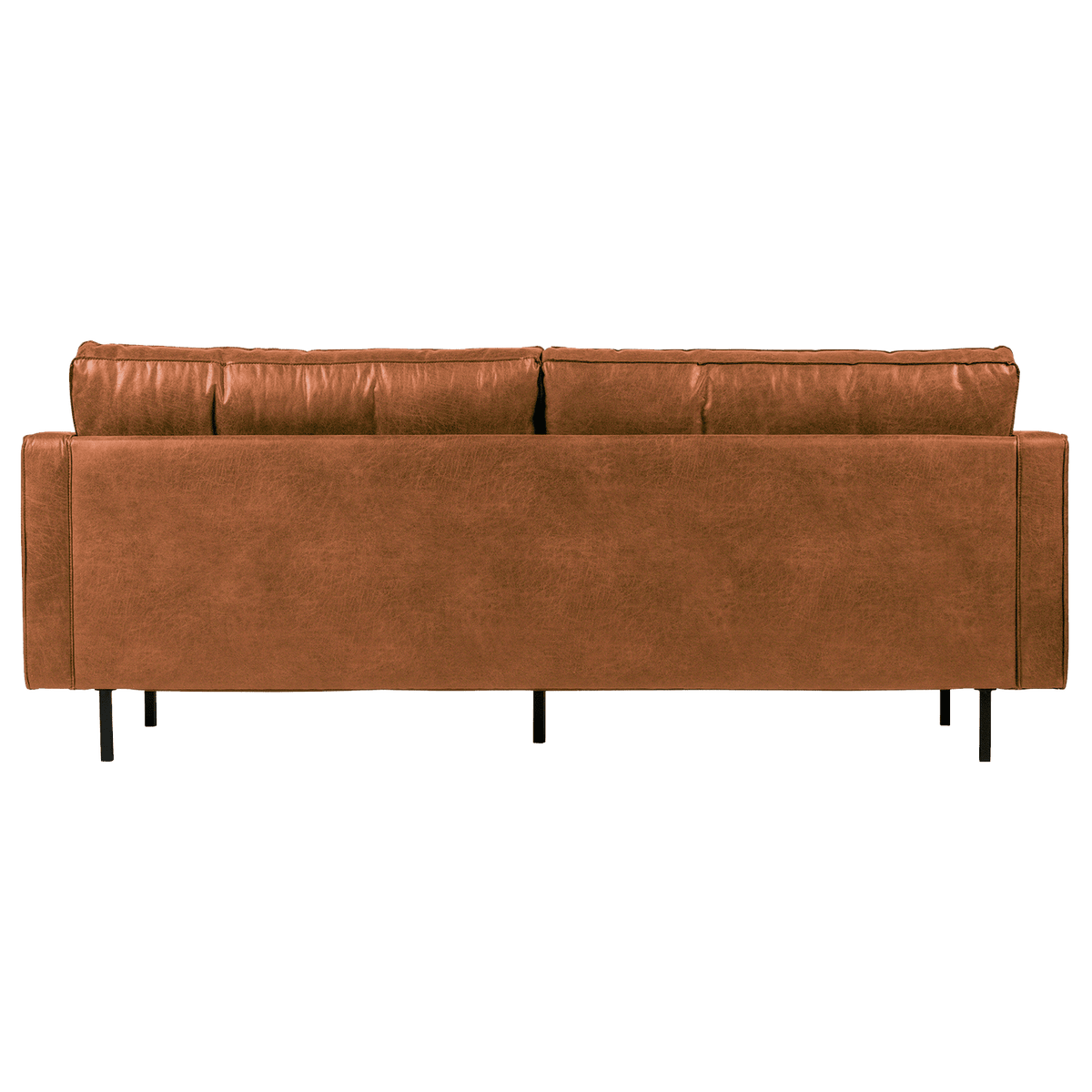 BEPUREHOME Canapé Rodeo Copa cognac capitonné 3 places