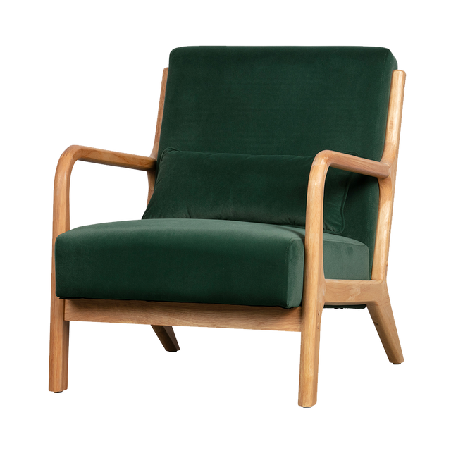 WOOOD Fauteuil MARK coloris vert sapin