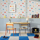 4MURS Papier peint intissé Cute monster Multicolore