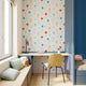 4MURS Papier peint intissé Cute monster Multicolore