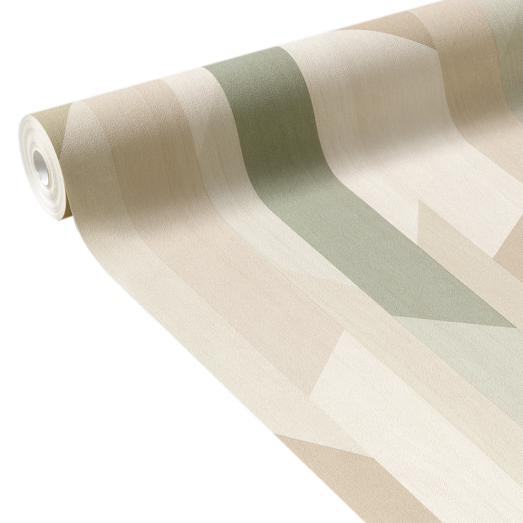 Papier peint intissé KAWANA coloris vert de gris