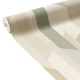 Papier peint intissé Kawana Vert de gris