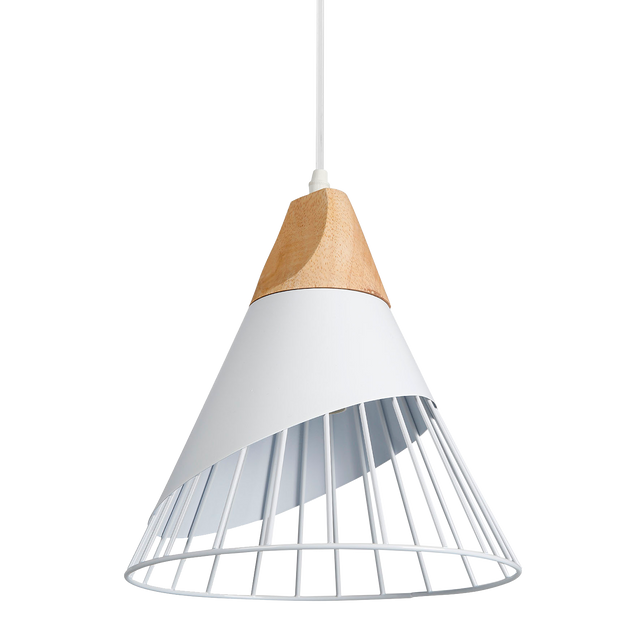 Suspension ARÈNE coloris blanc 29 x 25 cm