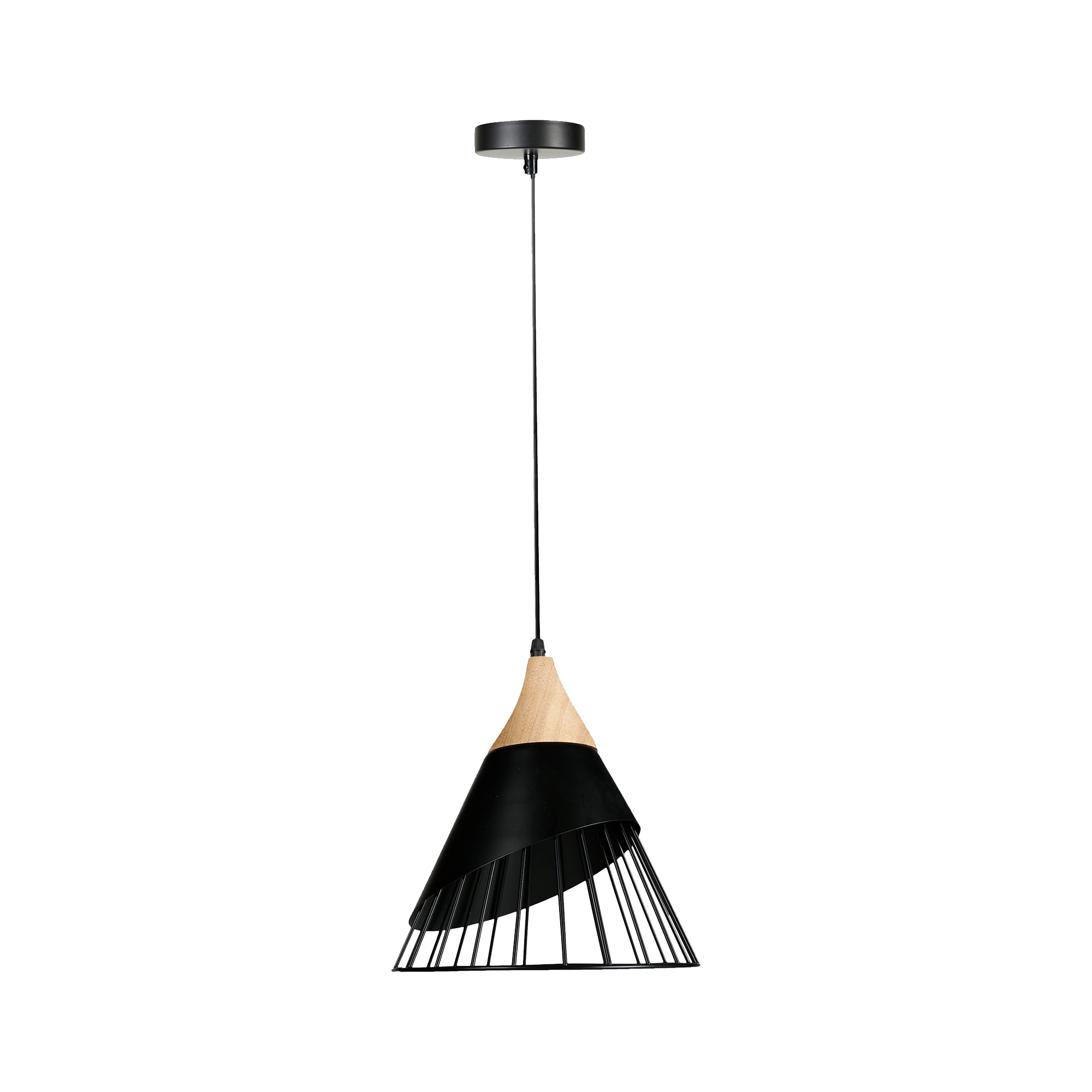Suspension ARÈNE coloris noir 29 x 25 cm