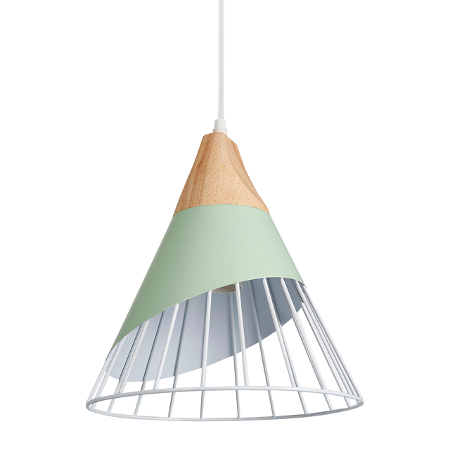 Suspension ARÈNE coloris vert amande 29 x 25 cm