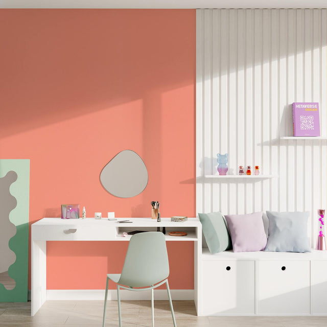 Papier peint intissé ENJOY coloris pêche