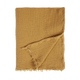 Plaid gaze de coton Ocra Ocre