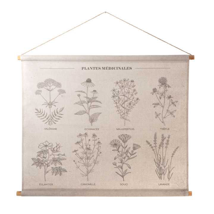 AMADEUS CADES Décoration à suspendre Plantes médicinales Beige