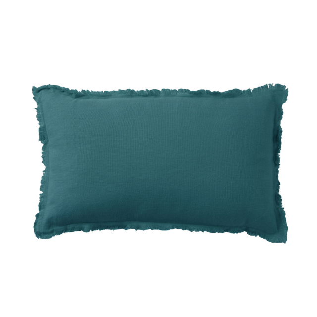 Coussin NAYA coloris Blue lake 30 x 50 cm
