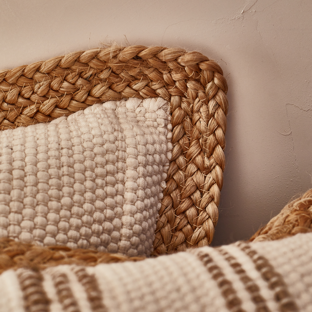 Coussin OXIA coloris blanc 40 x 60 cm