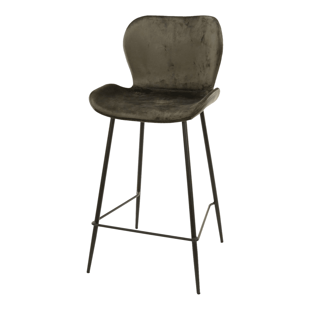 Tabouret de plan de travail Toby Gris foncé 1 place