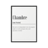 DÉFINITION CHAMBRE