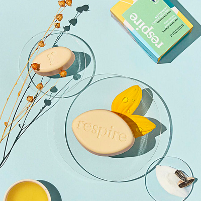 RESPIRE Soin visage solide Nettoyant 50g Vert 50G