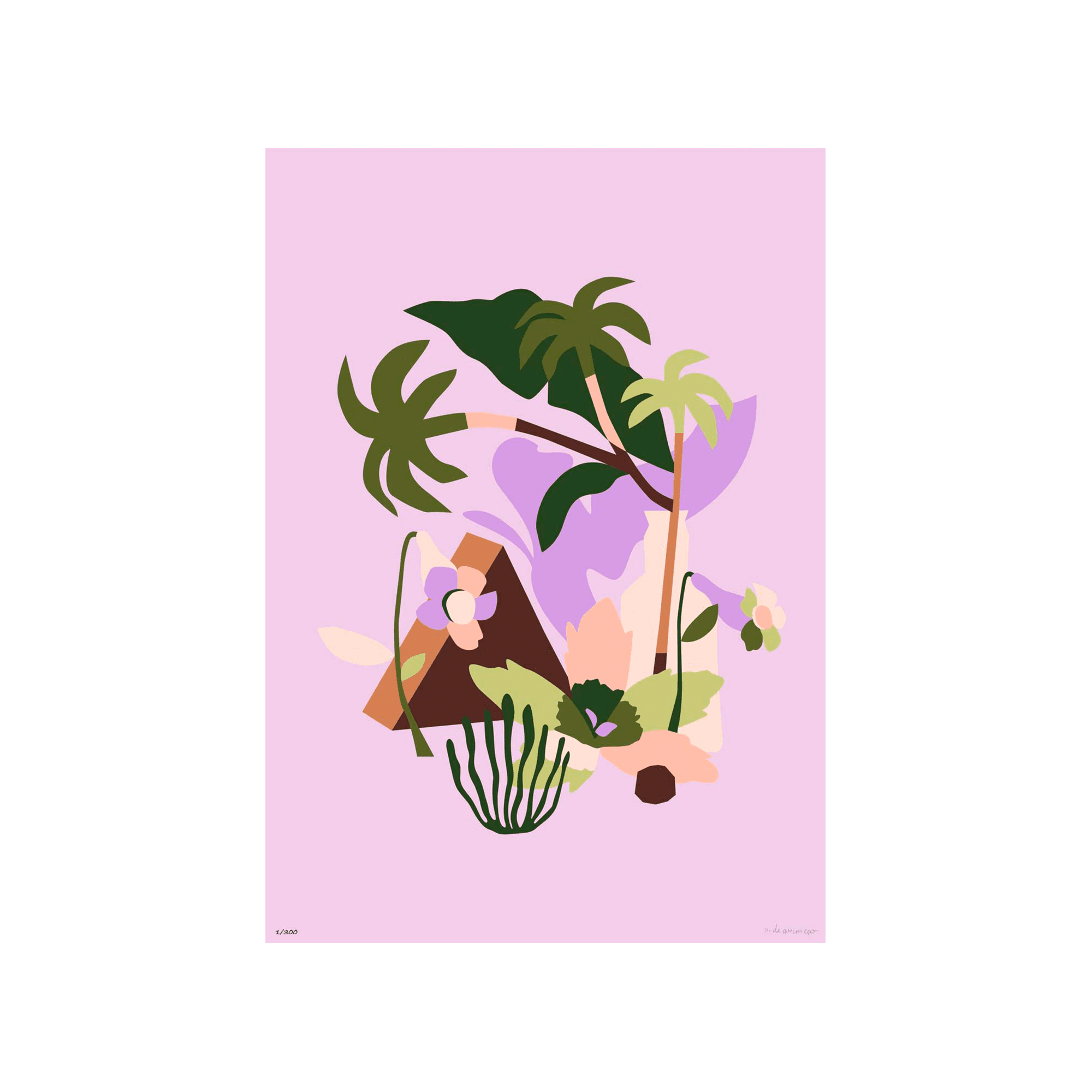 Sergeant Paper Affiche HERBES FOLLES A3 30 x 42 cm