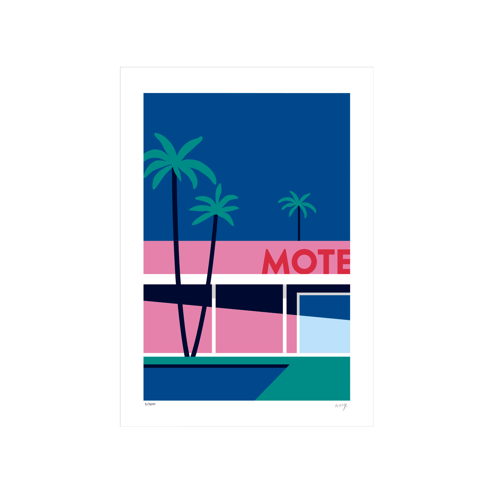 Sergeant Paper Affiche PALM SPRING HOTEL A3 30 x 42 cm
