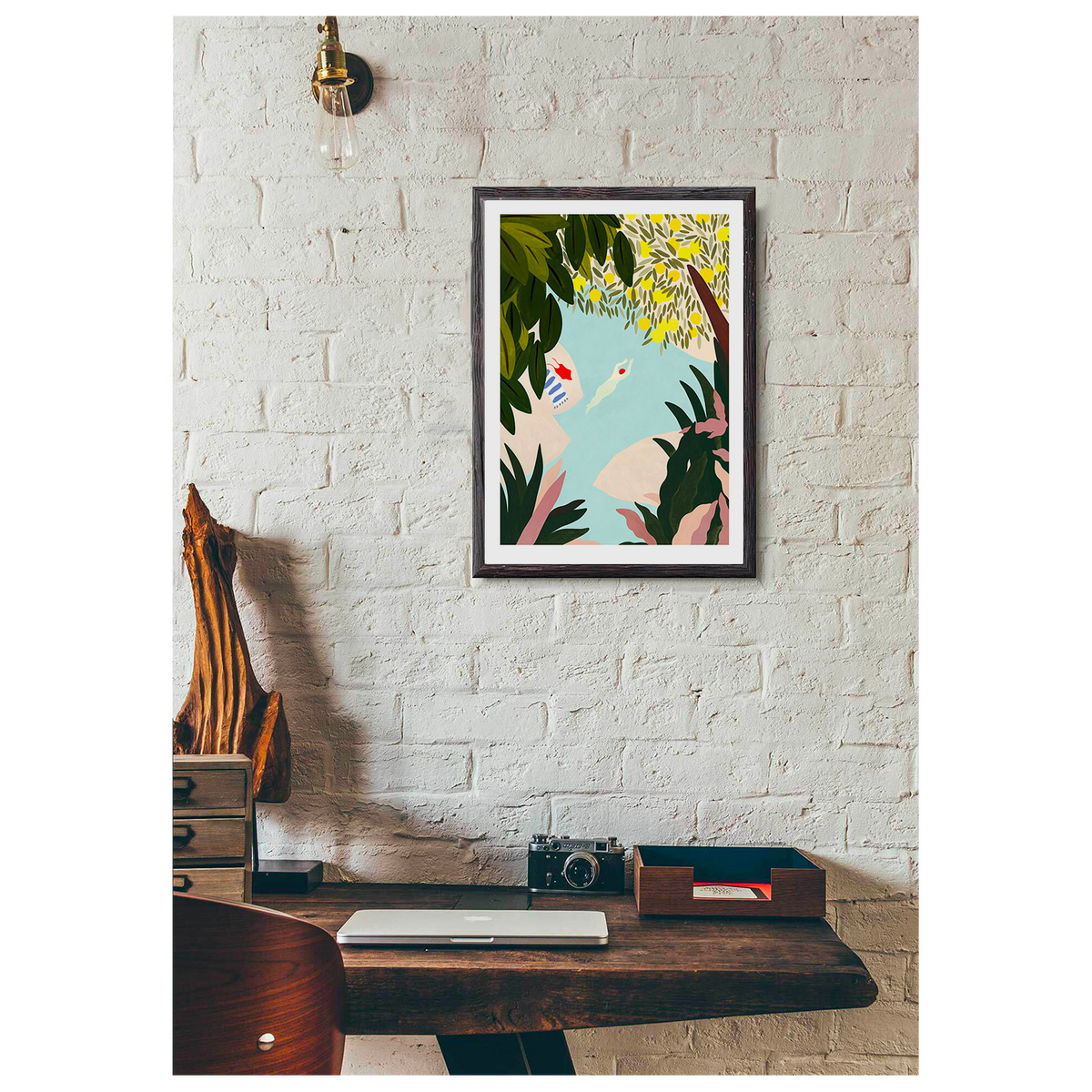 SERGEANTPAPER Affiche Toscane a3 Bleu, vert et jaune