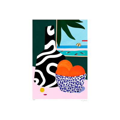 SERGEANTPAPER Affiche Lanzarote a3 Vert, orange et bleu