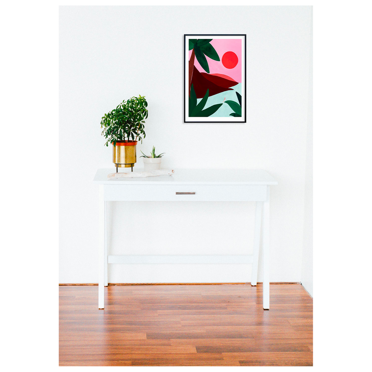 SERGEANTPAPER Affiche Escale a3 Rose, vert et rouge