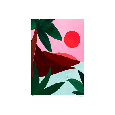 SERGEANTPAPER Affiche Escale a3 Rose, vert et rouge