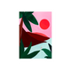 SERGEANTPAPER Affiche Escale a3 Rose, vert et rouge