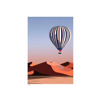 SERGEANTPAPER Affiche Sahara a3 Orange et bleu