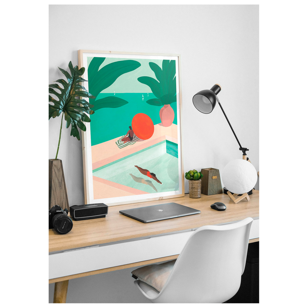 SERGEANTPAPER Affiche St barthelemy Vert et orange