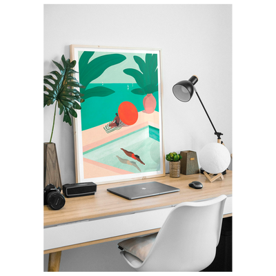 SERGEANTPAPER Affiche St barthelemy Vert et orange