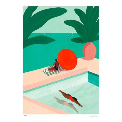 SERGEANTPAPER Affiche St barthelemy Vert et orange