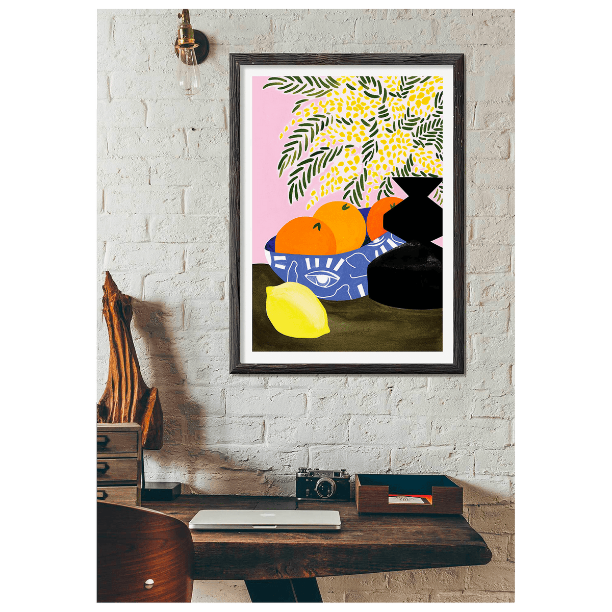 SERGEANTPAPER Affiche Milan Orange, jaune et bleu