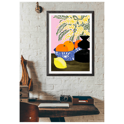 SERGEANTPAPER Affiche Milan Orange, jaune et bleu