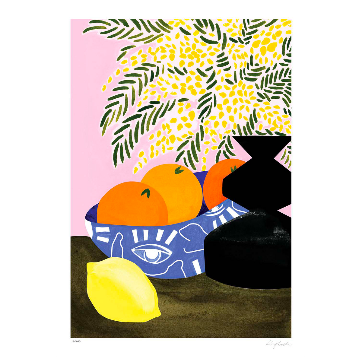 SERGEANTPAPER Affiche Milan Orange, jaune et bleu