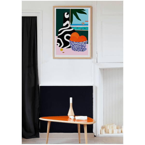 SERGEANTPAPER Affiche Lanzarote Bleu, orange et vert