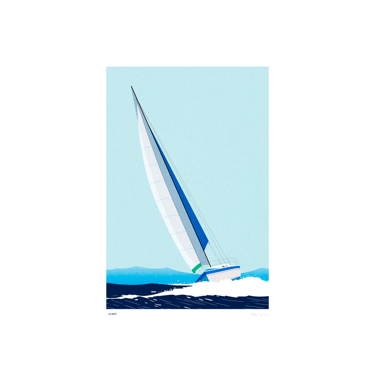 SERGEANTPAPER Affiche Croisiere a3 Bleu