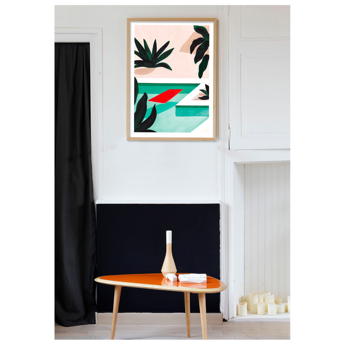 SERGEANTPAPER Affiche Coconut groove Beige et vert
