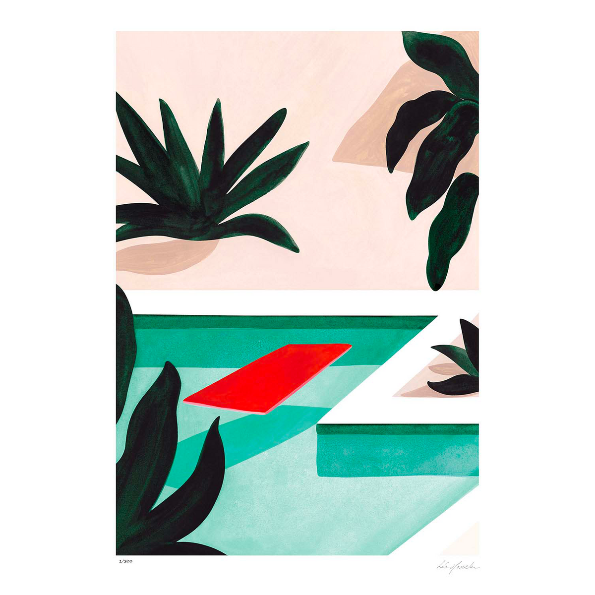 SERGEANTPAPER Affiche Coconut groove Beige et vert