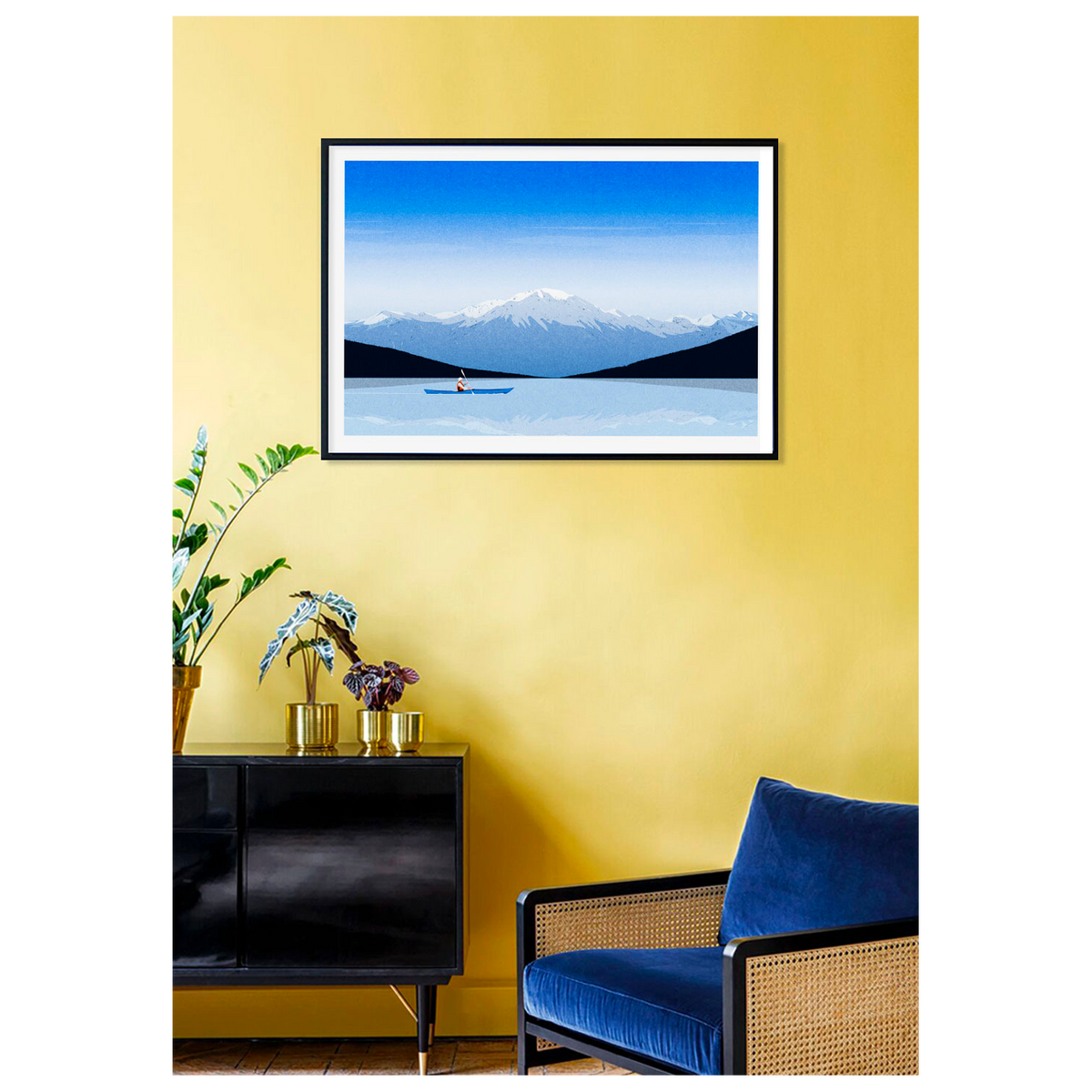 SERGEANTPAPER Affiche Les grands lacs Bleu