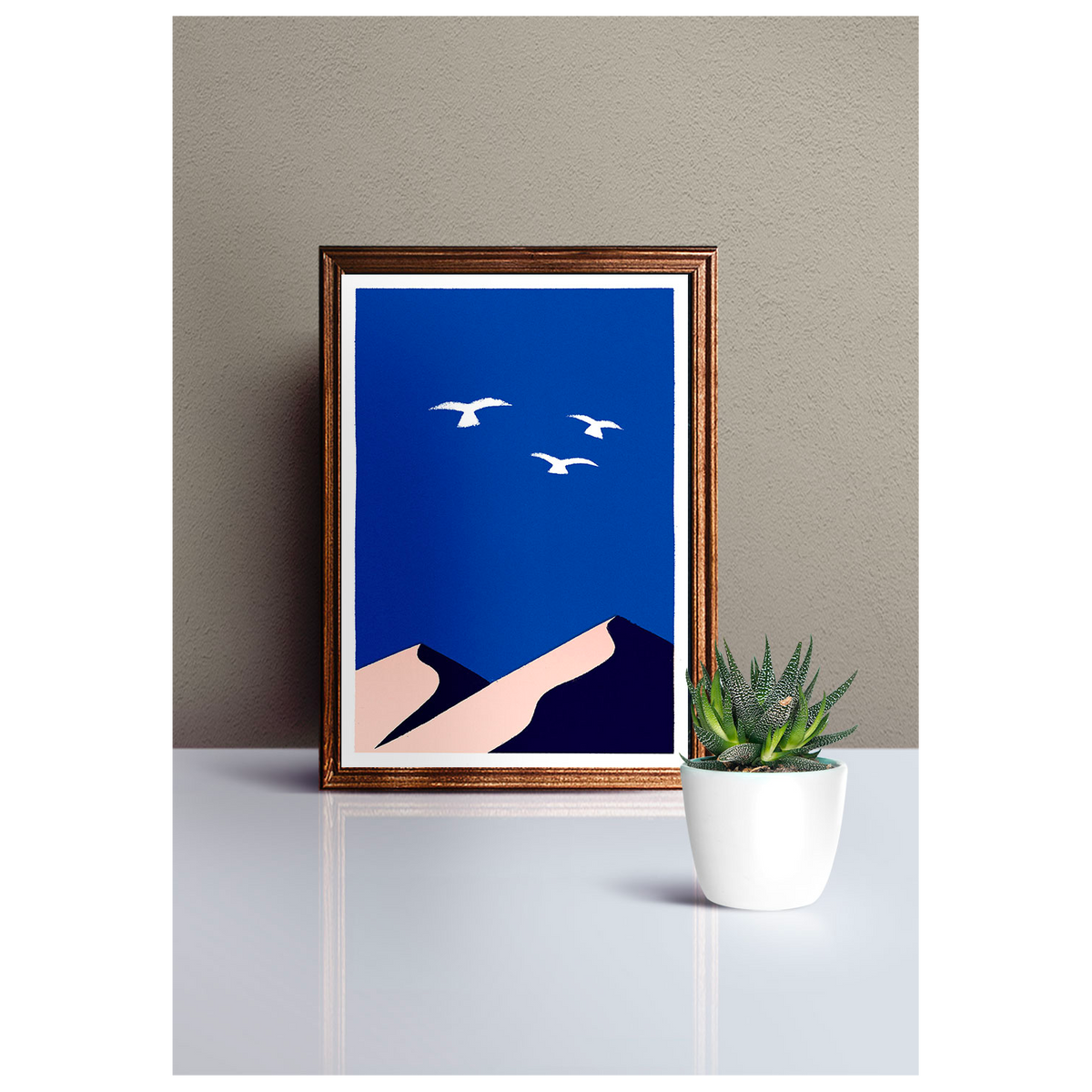 SERGEANTPAPER Affiche Ailleurs 1 a3 Bleu et beige