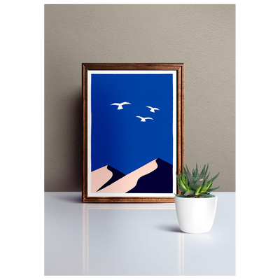 SERGEANTPAPER Affiche Ailleurs 1 a3 Bleu et beige