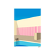 SERGEANTPAPER Affiche Take a dip a3 Bleu, jaune et rose