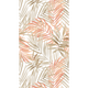 Papier peint panoramique L Lumia Taupe et rose poudré Satiné