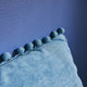 Coussin Bommel Vert canard