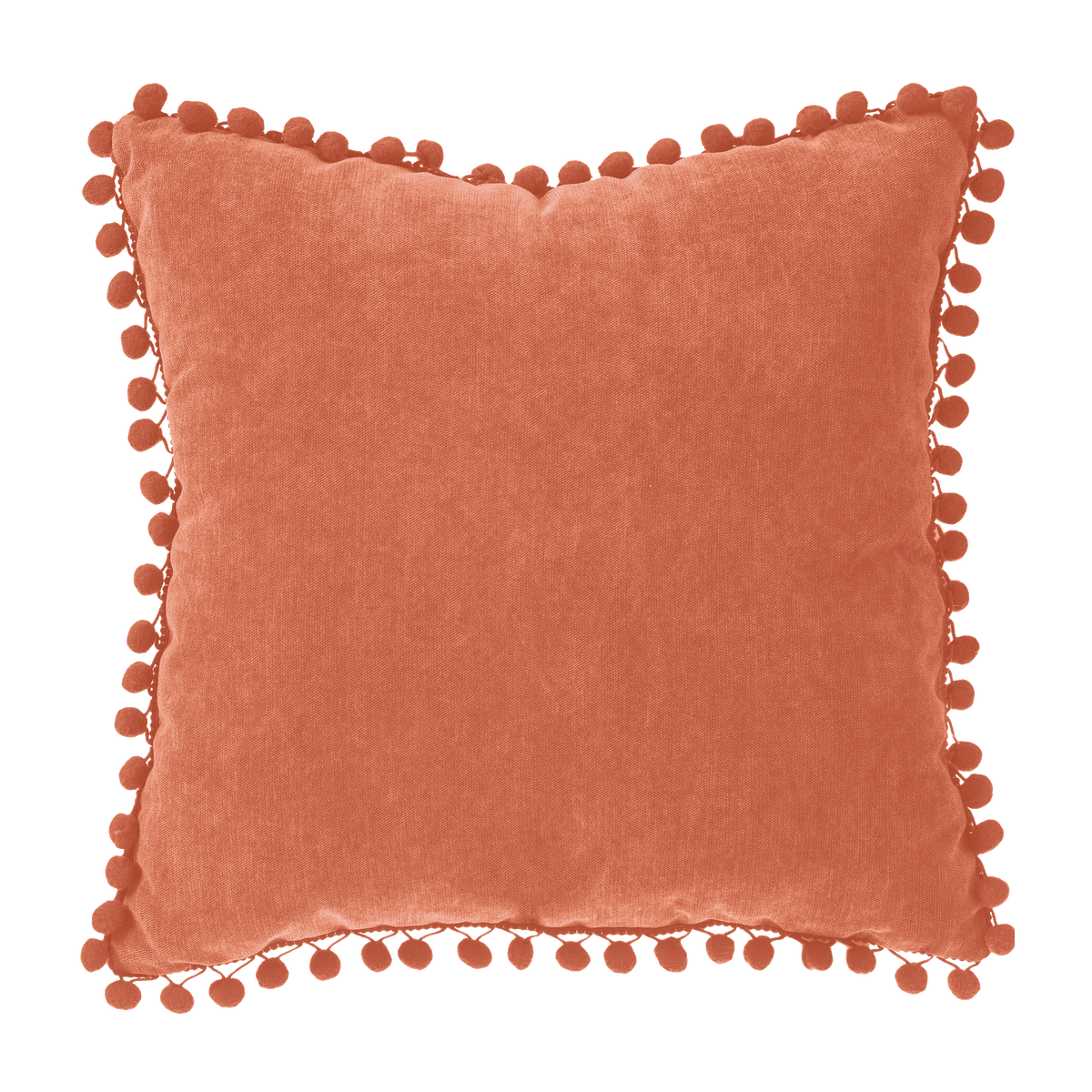 Coussin Bommel Terracotta
