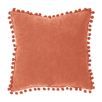 Coussin Bommel Terracotta