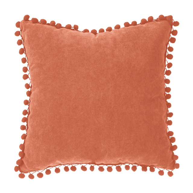 Coussin BOMMEL coloris terracotta 40 x 40 cm