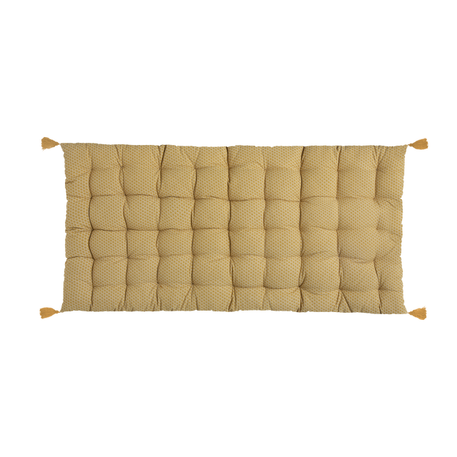 Coussin de sol OTTO coloris ocre 60 x 120 cm