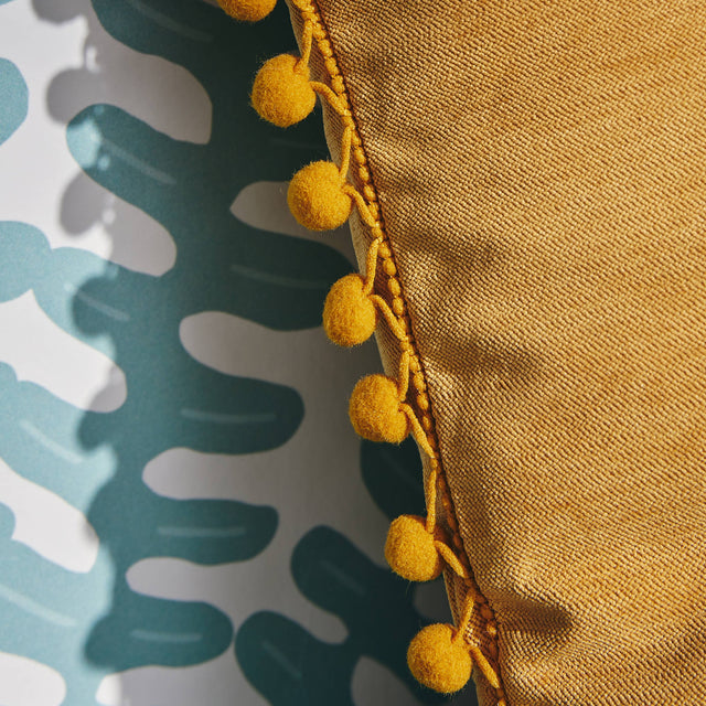 Coussin BOMMEL coloris ocre 40 x 40 cm