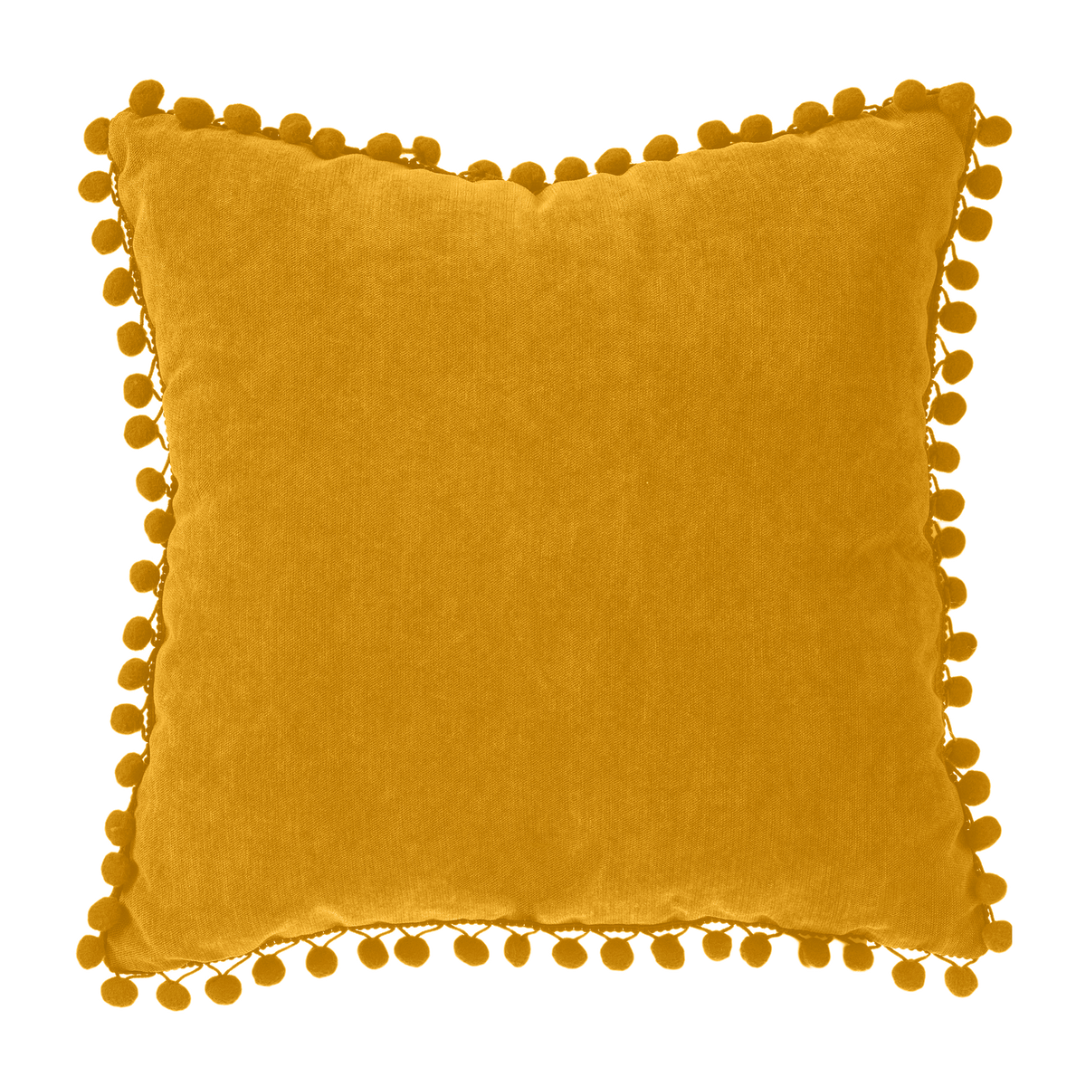 Coussin Bommel Ocre